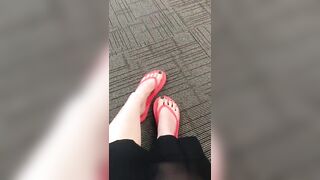 Feet: You catch me waiting in the lobby, what do you do? #4