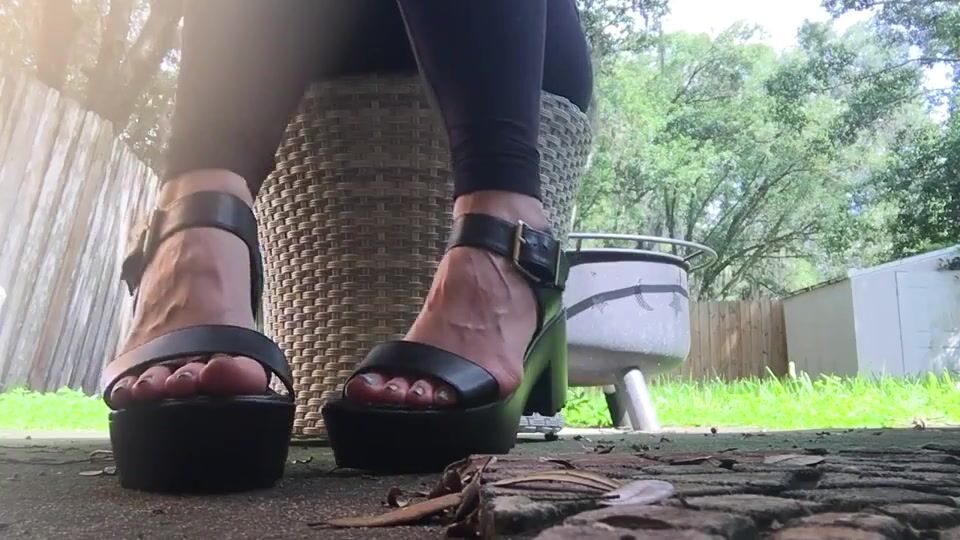 I need you to help me take these shoes off after a long day outside. Then I’ll be needing you to worship them after