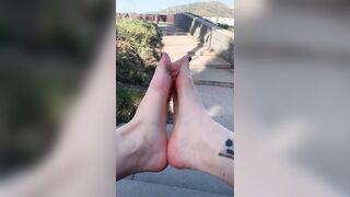 Feet: Outdoor Strip feet. Does it make you hard♥️♥️ ♥️♥️ #3