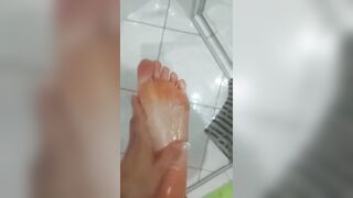 Feet: Wet,clean and ready ❤️♥️♥️ #4