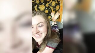 Feet: I tried to match my eyeshadow to my leggings. How’d I do? Hope you enjoy my awkward faces ♥️♥️ #2