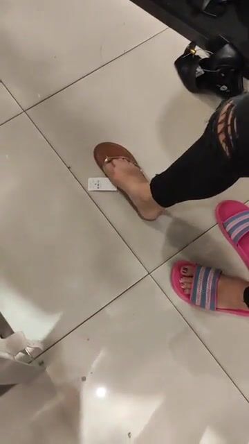 Trying some sandals