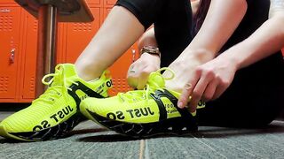 Feet: Fresh off a workout #1