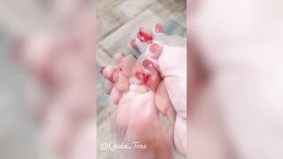 Feet: Toe massage♥️♥️ #3