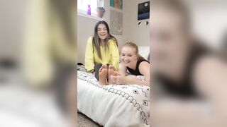 Feet: Found out my friend is suoer ticklish ♥️♥️♥️♥️♥️♥️ #2