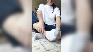 Feet: My first sock peel! #2