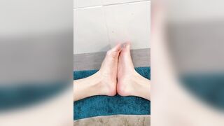 Feet: Just rubbing oil on my feet❤️♥️♥️ №2 #4