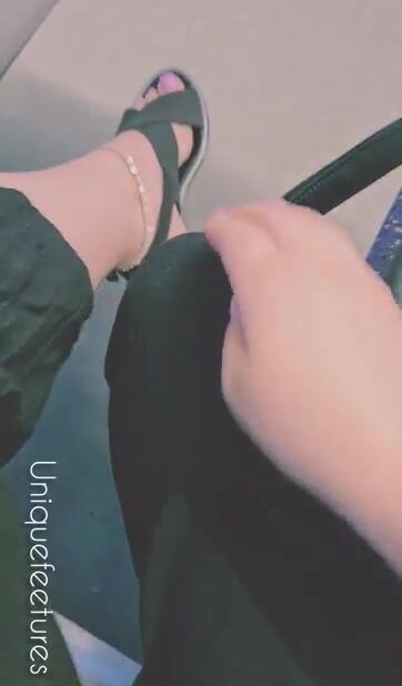 I forgot to cream my feet befor I left for work.. What would you do if you saw me doing this?