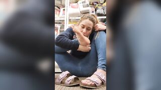 Feet: What would you do if you found me worshiping my feet in the aisle? #2