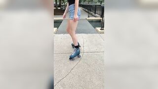 Feet: My friend roller skating ! Her feet get so stinky and sweaty ♥️♥️♥️♥️ #3