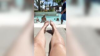 Feet: I dare you to lick my toes in front of all these vacationers. ♥️♥️ #4