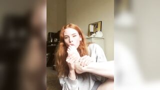 Feet: just a lil ginger girl who loves a good toe sucking #3